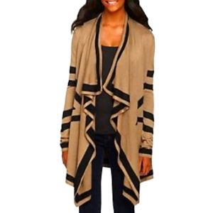 Women's Black & Tan Freeway Brand Cardigan From Buckle Size Medium